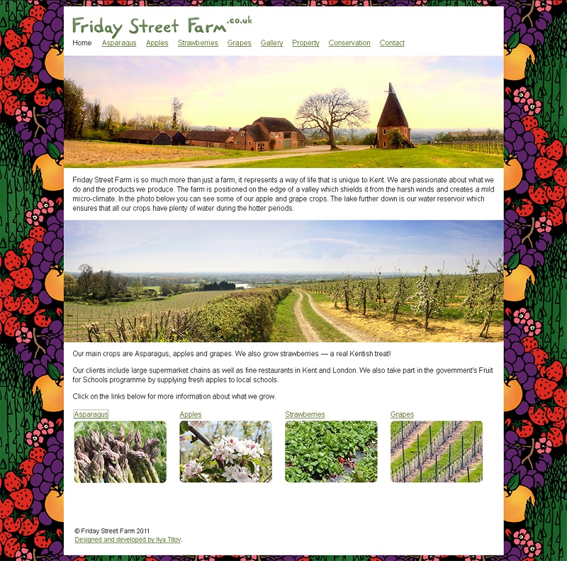 Friday Street Farm homepage