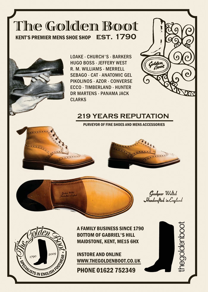 Wealden Times mens shoes retro advert